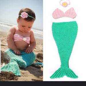 Pink and Green Mermaid costume